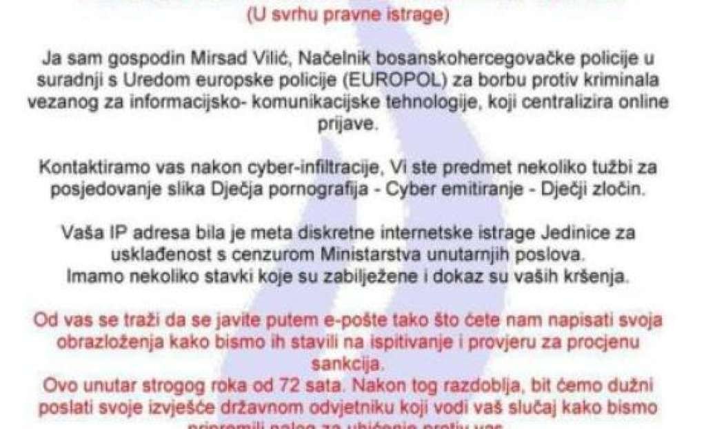 Upozorenje o laznim inspektorima