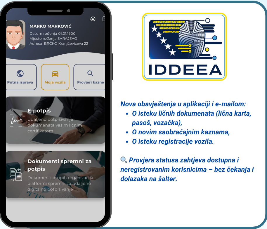 nova aplikacija iddeea