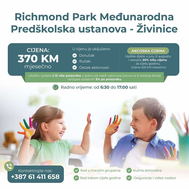 U Živinicama otvorena nova poslovnica Richmond Park centra Tuzla: Fokus na kvalitetan rani razvoj djece