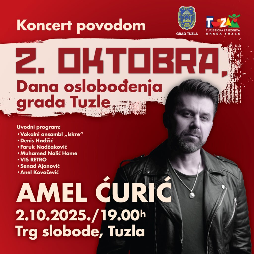 Tuzla se sprema za obilježavanje Dana oslobođenja: Koncert Amela Ćurića na Trgu slobode