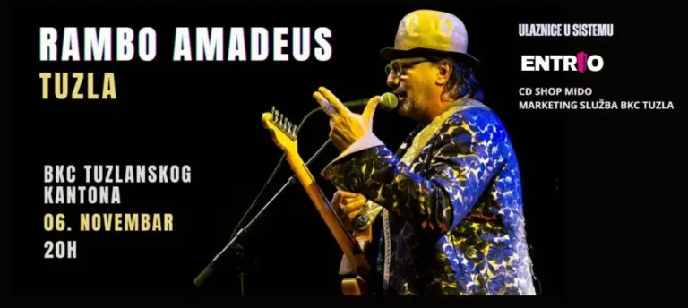 Rambo Amadeus dolazi u Tuzlu s turnejom „Kult ličnosti“