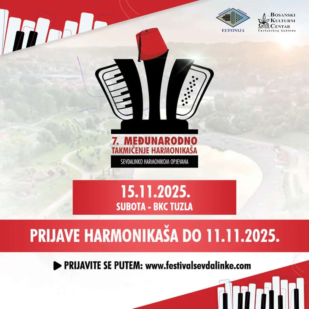 Tuzla domaćin 7. Međunarodnog takmičenja harmonikaša “Sevdalinko, harmonikom opjevana”