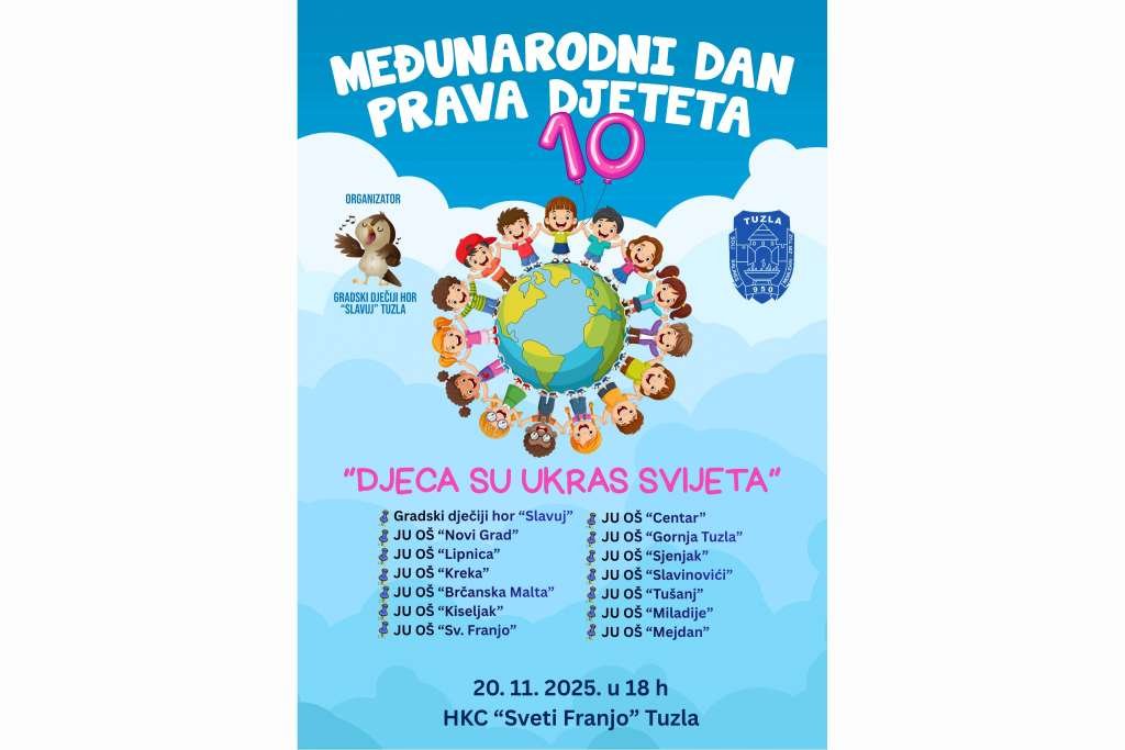 U četvrtak u Tuzli deseta manifestaciju 'Djeca su ukras svijeta'