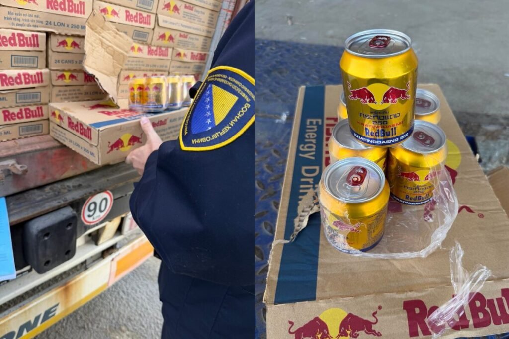 Spriječen pokušaj uvoza velike količine krivotvorenog energetskog pića u BiH