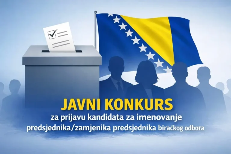 Konkurs za predsjednike i zamjenike biračkih odbora u BiH