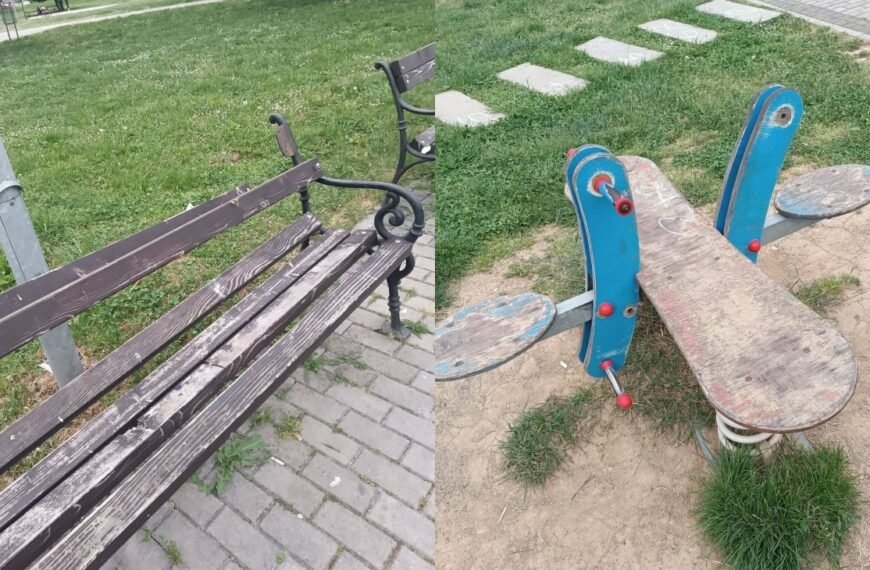 Vandalizam na dječijem igralištu u Tuzli: Oštećene sprave predstavljaju opasnost za djecu