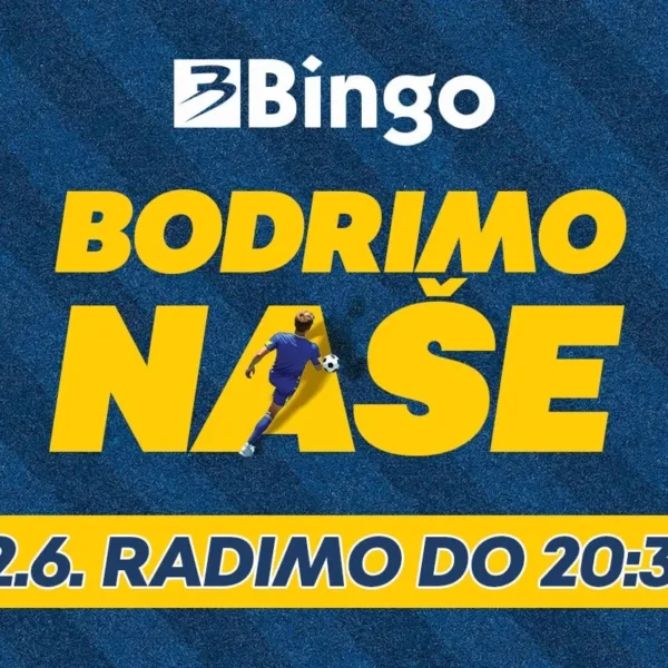 Bingo trgovine sutra rade kraće zbog utakmice Bosne i Hercegovine