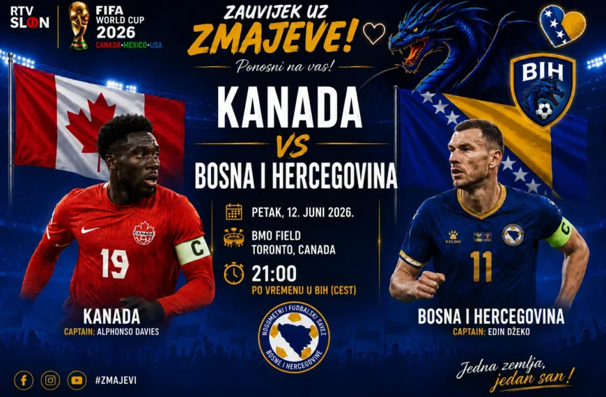Zmajevi večeras otvaraju Mundijal: Sve oči uprte u duel BiH i Kanade